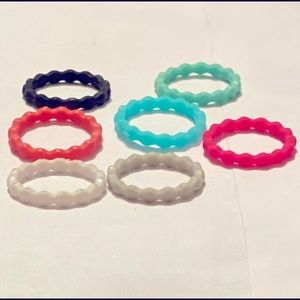 Silicone stackable rings (7)